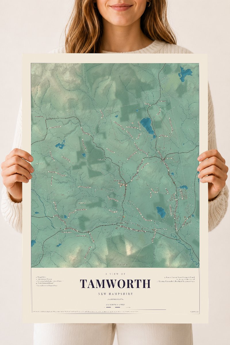 NH Current Atlas 2026 | Tamworth | 18" x 24" | Archival Matte Print