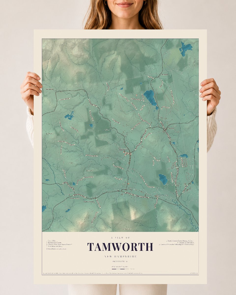 NH Current Atlas 2026 | Tamworth | 24" x 36" | Archival Matte Print