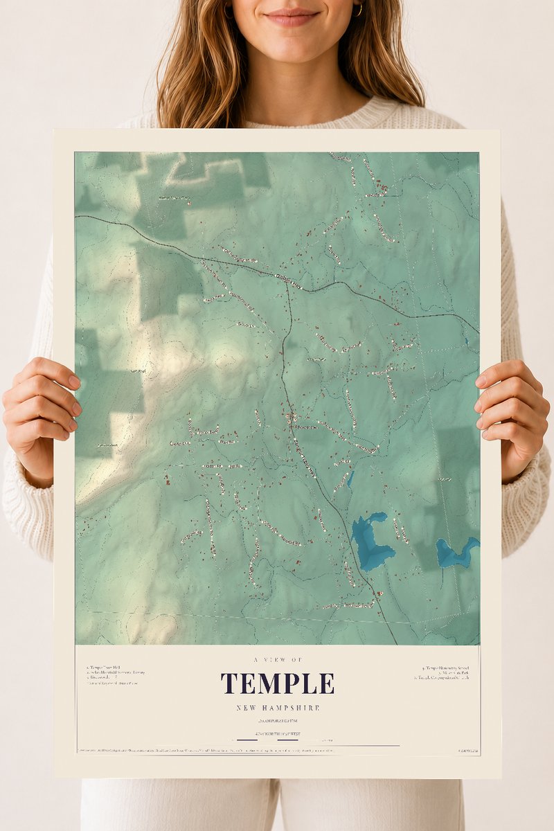 NH Current Atlas 2026 | Temple | 18" x 24" | Archival Matte Print