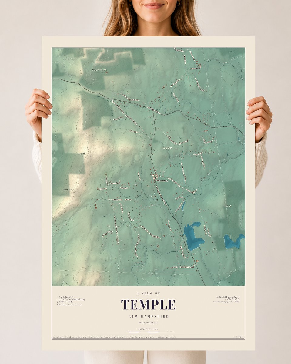 NH Current Atlas 2026 | Temple | 24" x 36" | Archival Matte Print