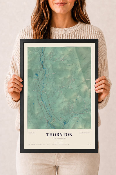 NH Current Atlas 2026 | Thornton | 12" x 18" | W/ Black Ayous Wood Frame