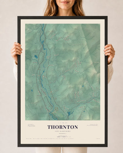 NH Current Atlas 2026 | Thornton | 24" x 36" | W/ Black Ayous Wood Frame