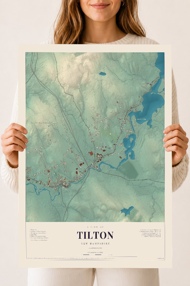 NH Current Atlas 2026 | Tilton | 18" x 24" | Archival Matte Print