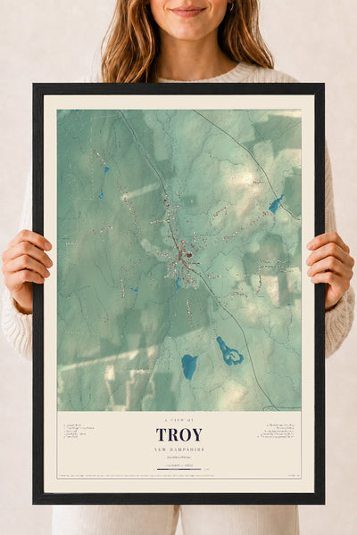 NH Current Atlas 2026 | Troy | 18" x 24" | W/ Black Ayous Wood Frame