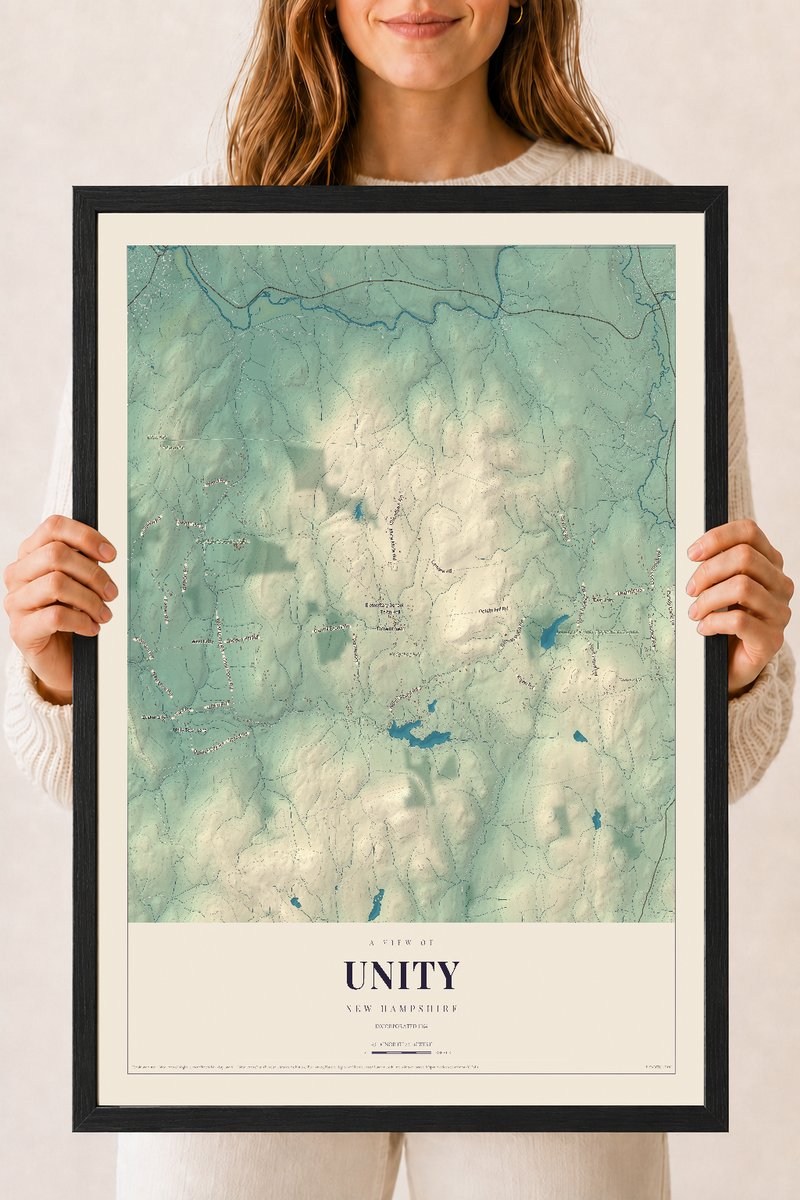 NH Current Atlas 2026 | Unity | 18" x 24" | W/ Black Ayous Wood Frame