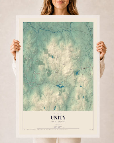 NH Current Atlas 2026 | Unity | 24" x 36" | W/ White Ayous Wood Frame