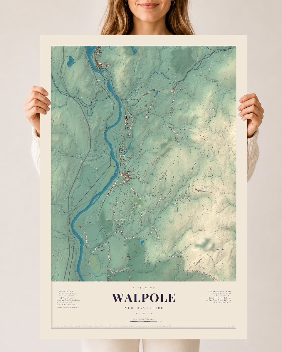 NH Current Atlas 2026 | Walpole | 24" x 36" | Archival Matte Print