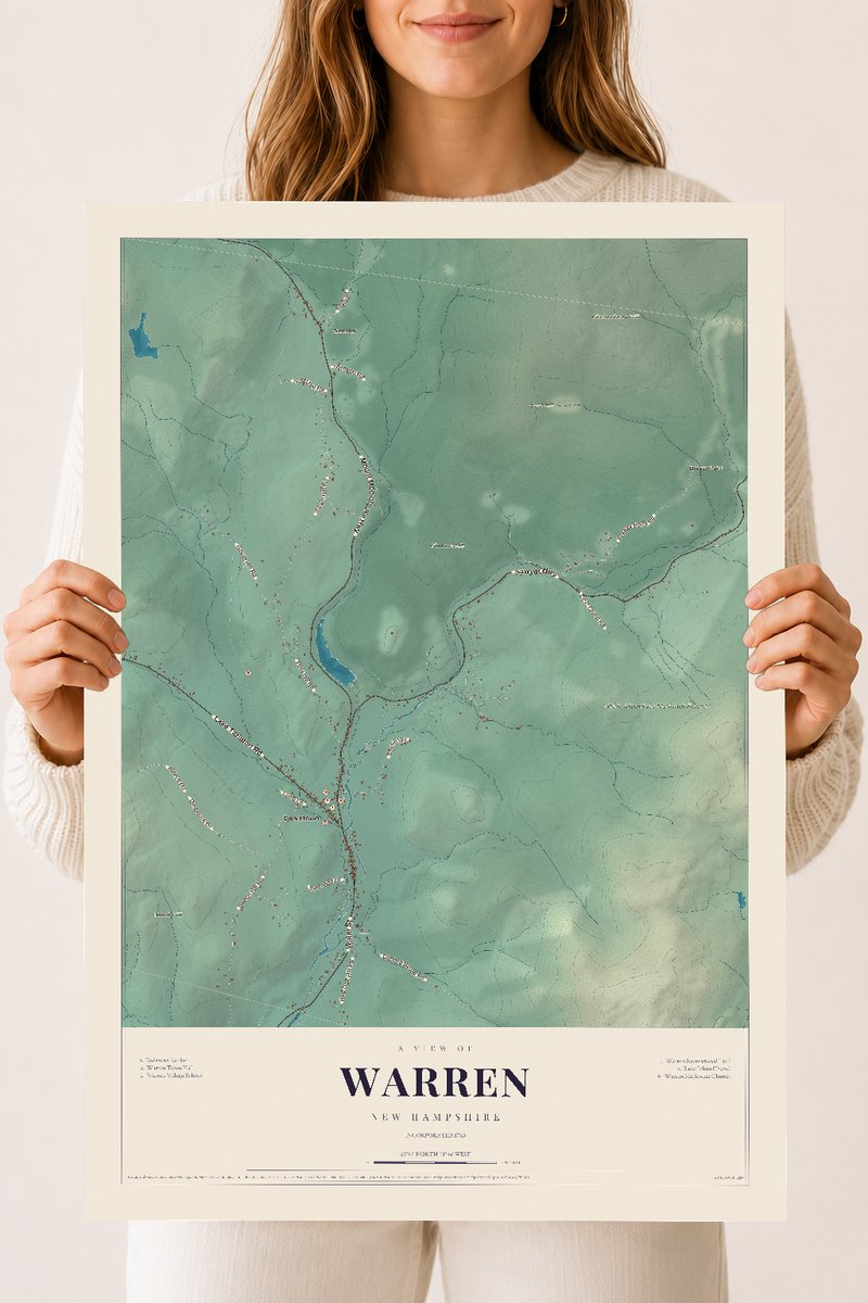 NH Current Atlas 2026 | Warren | 18" x 24" | Archival Matte Print