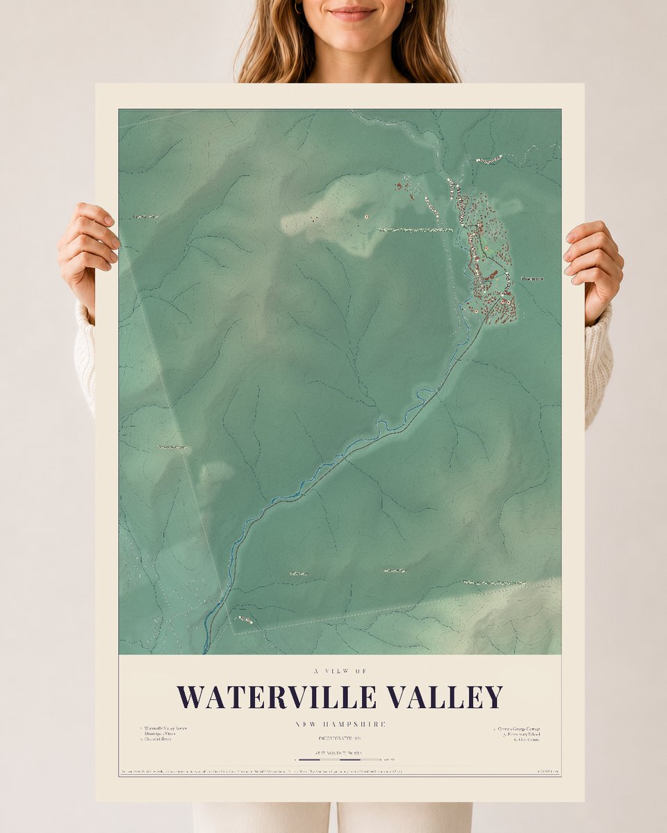 NH Current Atlas 2026 | Waterville Valley | 24" x 36" | Archival Matte Print
