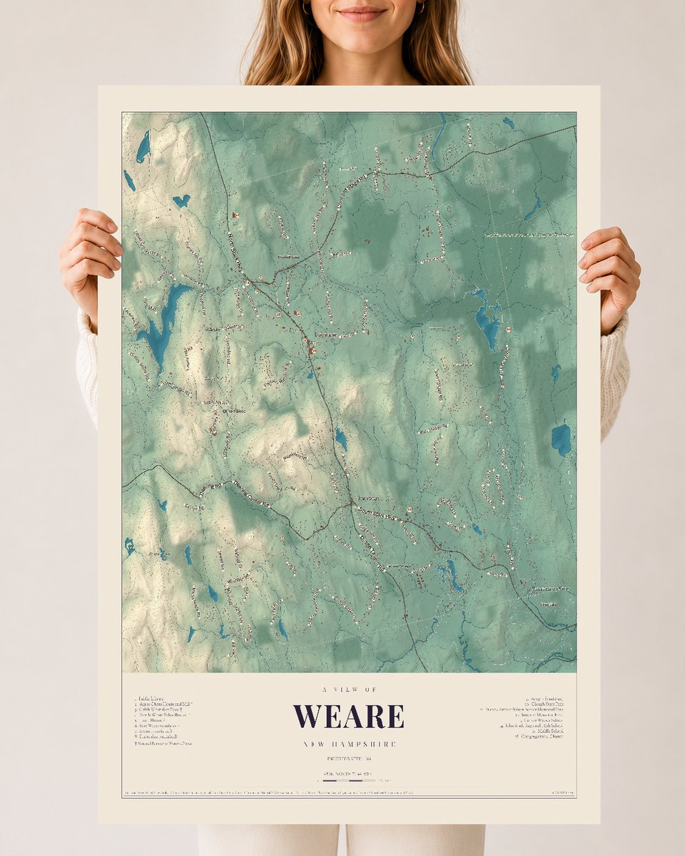 NH Current Atlas 2026 | Weare | 24" x 36" | Archival Matte Print