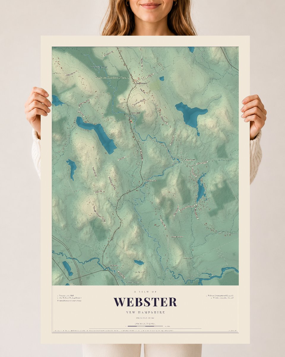 NH Current Atlas 2026 | Webster | 24" x 36" | Archival Matte Print