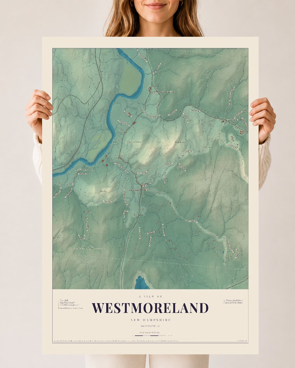 NH Current Atlas 2026 | Westmoreland | 24" x 36" | Archival Matte Print