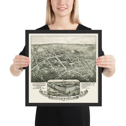 North Brookfield, MA 1878 Framed - Available at KNOWOL