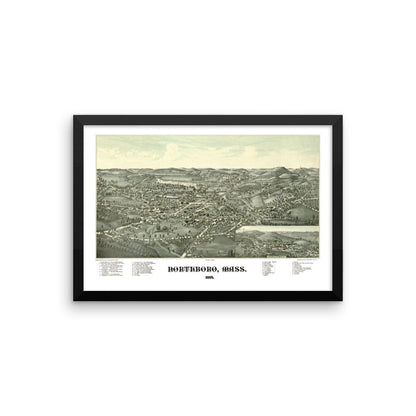 Northboro, MA 1887 Framed - Available at KNOWOL