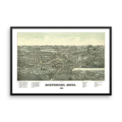 Northboro, MA 1887 Framed - Available at KNOWOL