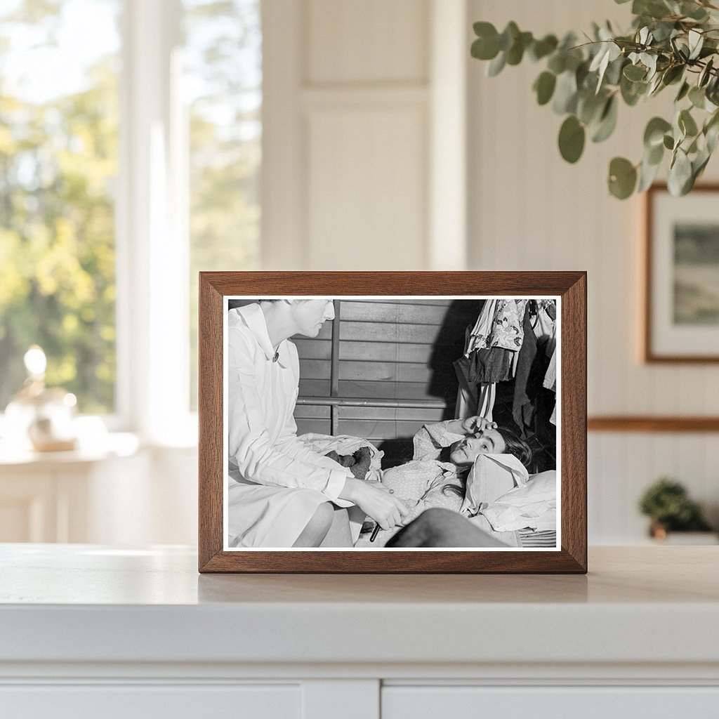 Nurse Attending Sick Migrant Woman May 1939 California - Available at KNOWOL