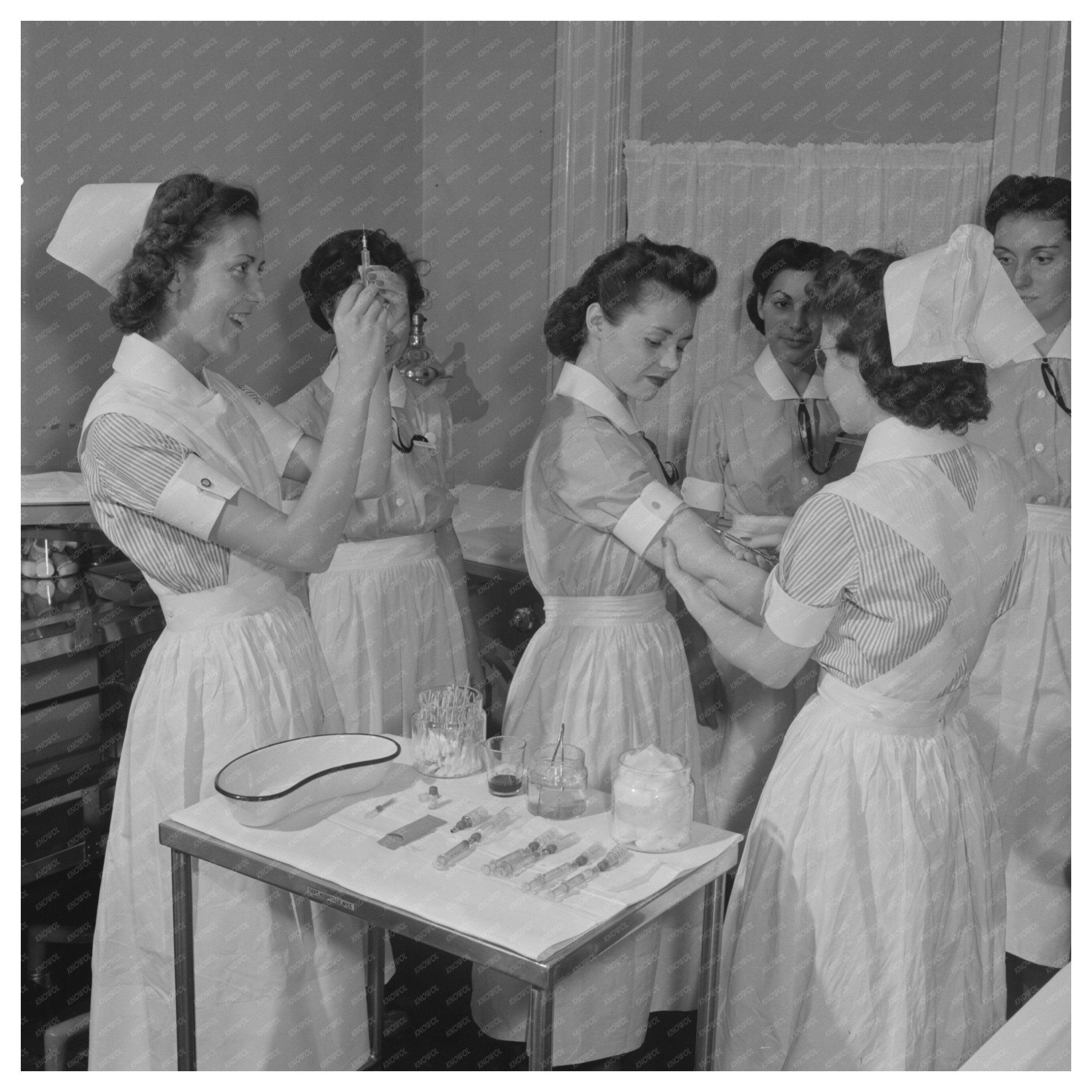 Nurse Training in NYC School of Nursing Residence 1940 - Available at KNOWOL