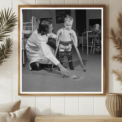 Nurse Training Session 1952 Pediatric Rehabilitation Polio - Available at KNOWOL