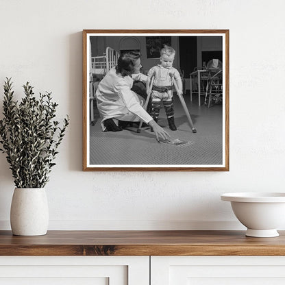 Nurse Training Session 1952 Pediatric Rehabilitation Polio - Available at KNOWOL