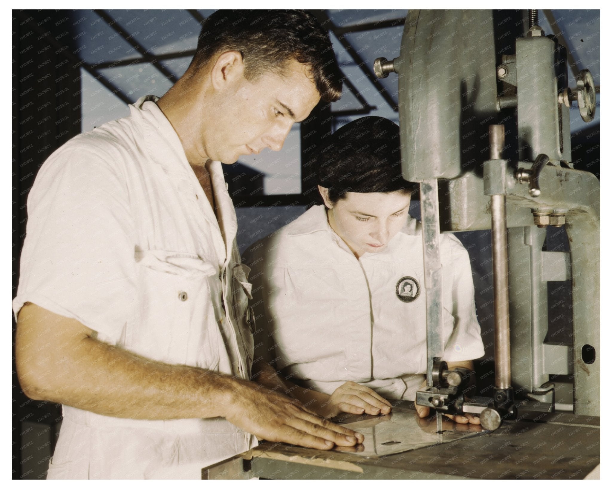 NYA Employees Train in Assembly and Repair 1942 Texas - Available at KNOWOL