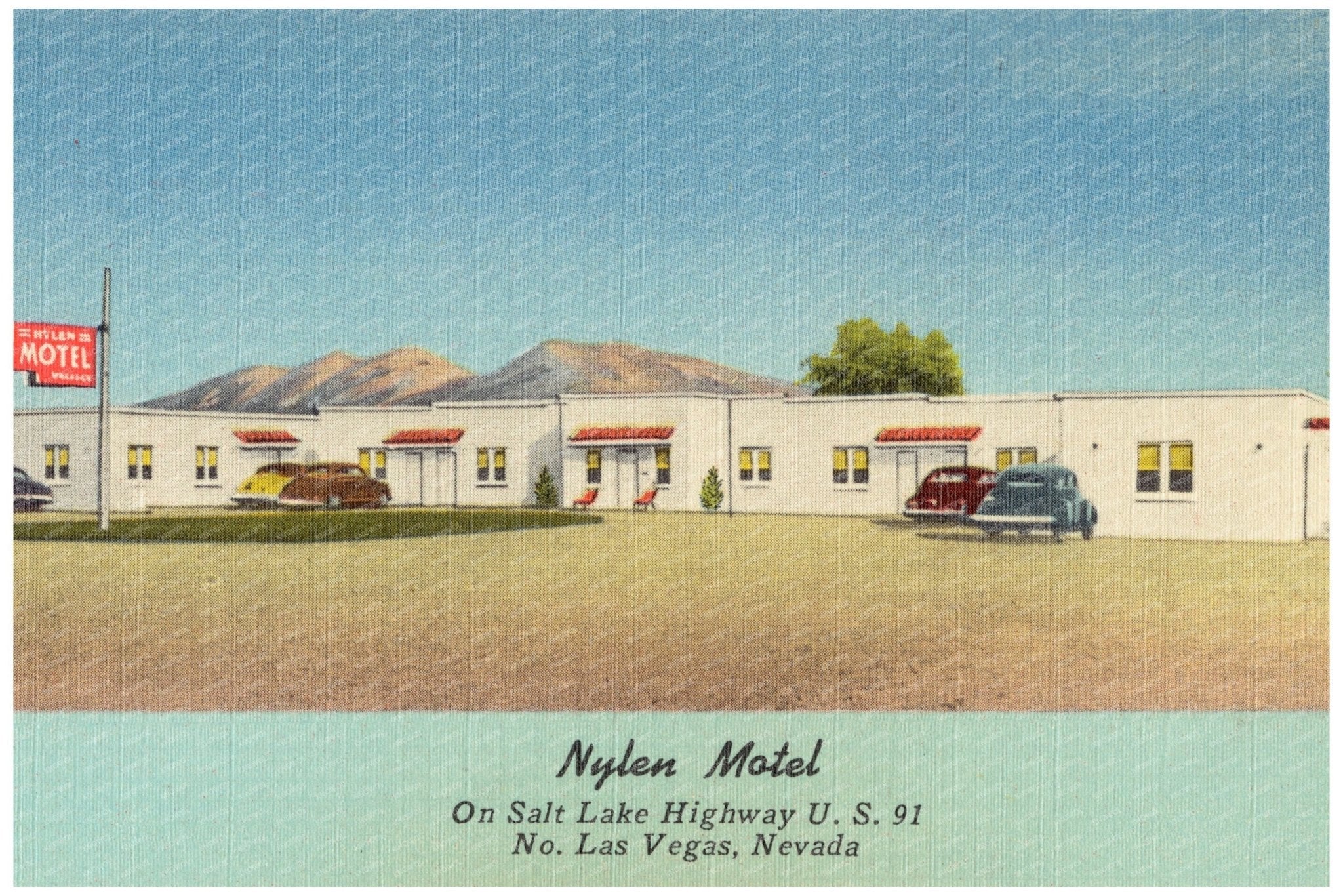 Nylen Motel Vintage Postcard Utah 1930 - 1945 - Available at KNOWOL