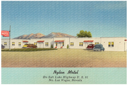 Nylen Motel Vintage Postcard Utah 1930 - 1945 - Available at KNOWOL