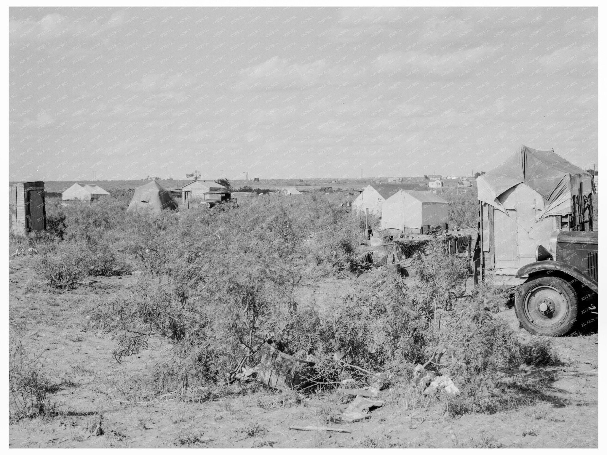 Oil Boom Town Texas May 1937 Historical Photograph - Available at KNOWOL