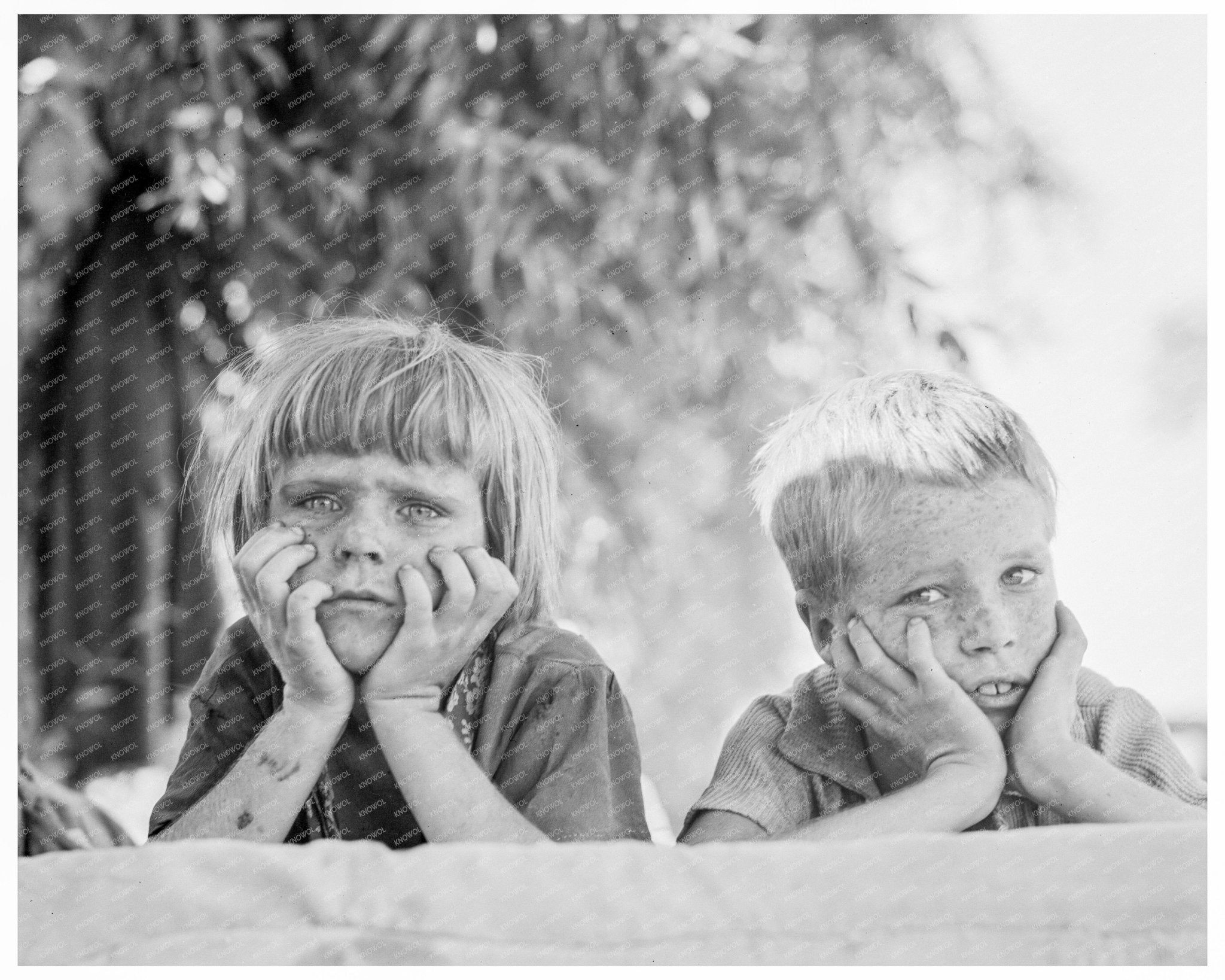 Oklahoma Children Drought Refugees California 1936 - Available at KNOWOL