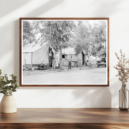 Oklahoma Drought Refugees in California Cotton Camp 1936 - Available at KNOWOL