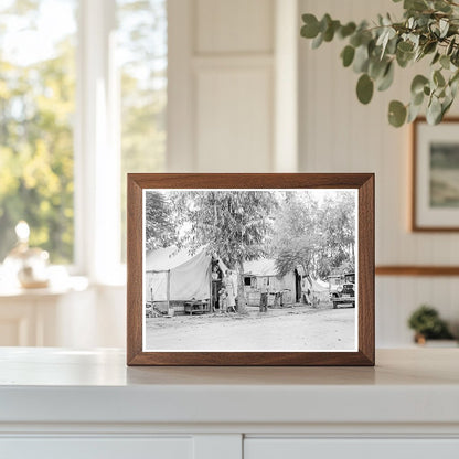 Oklahoma Drought Refugees in California Cotton Camp 1936 - Available at KNOWOL