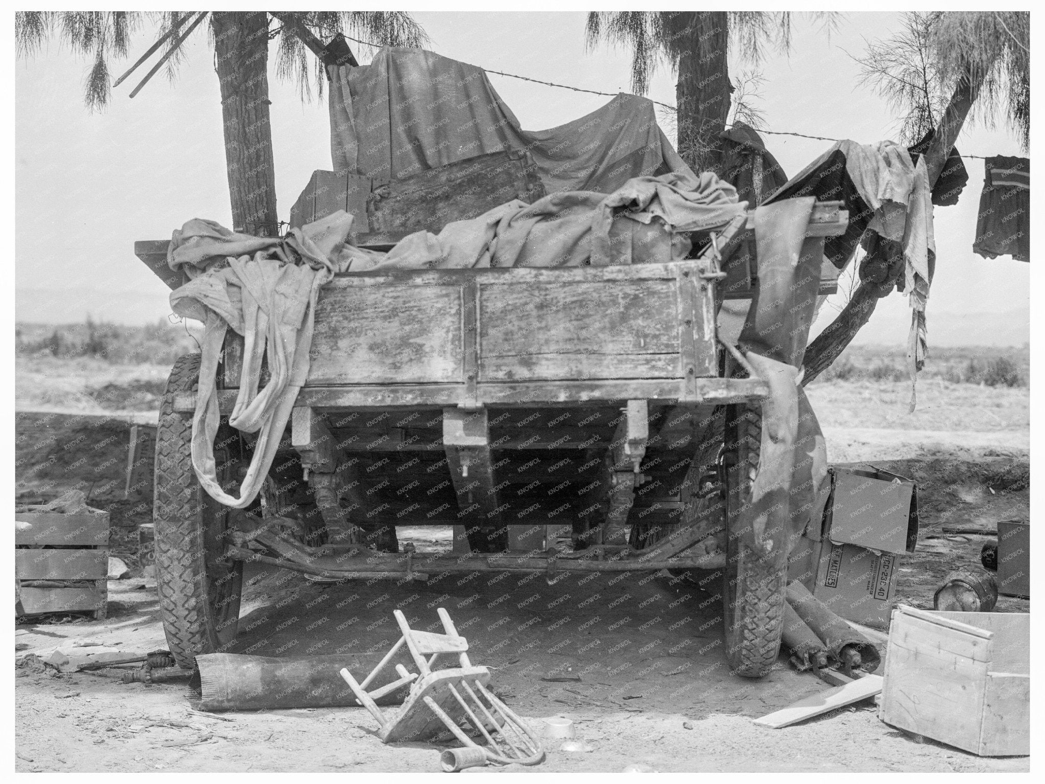 Oklahoma Drought Refugees Southern California 1936 - Available at KNOWOL