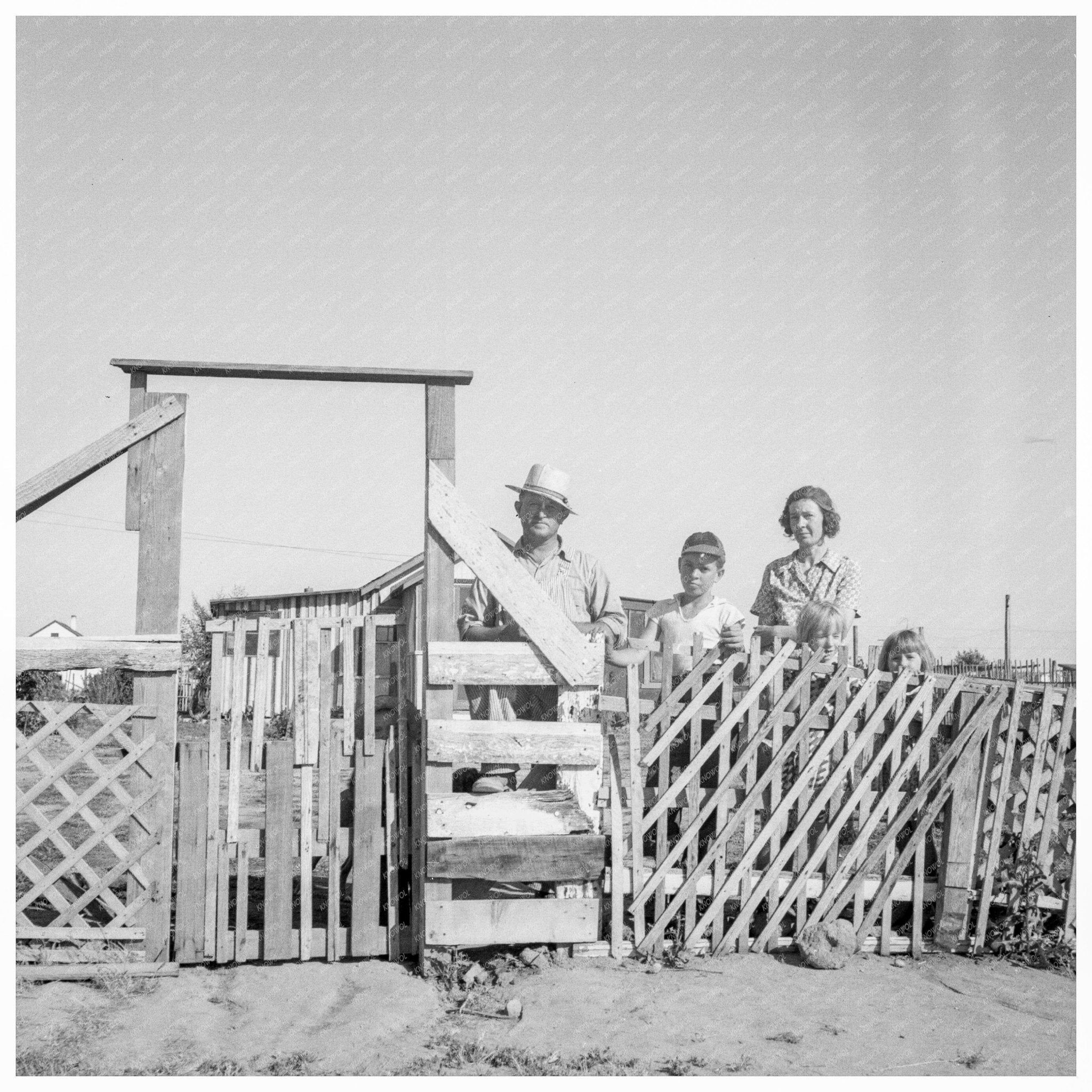 Oklahoma Family in Migrant Camp California May 1939 - Available at KNOWOL