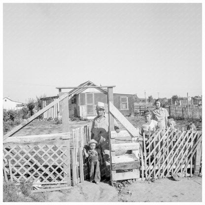 Oklahoma Family in Migrant Camp Highway City 1939 - Available at KNOWOL