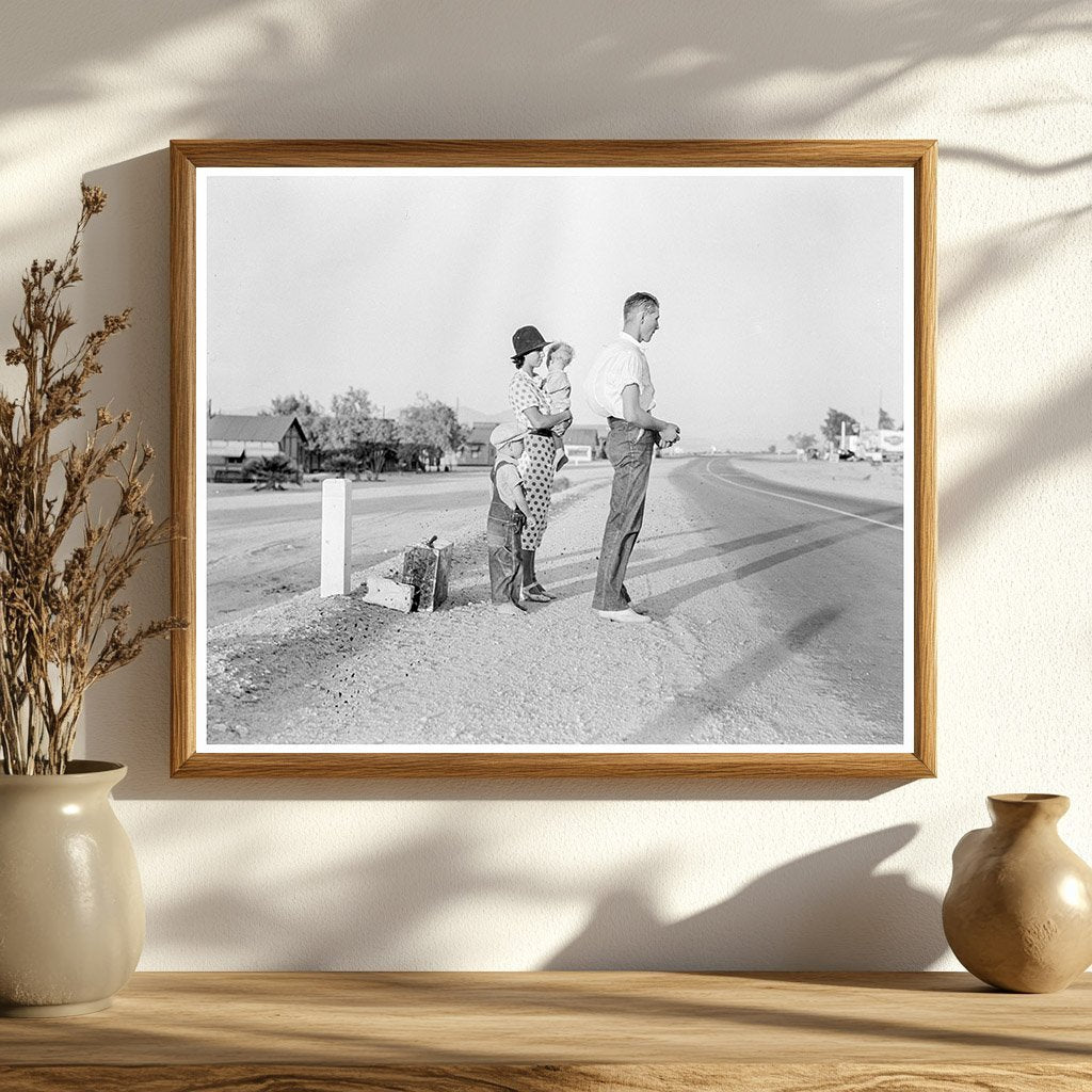 Oklahoma Farm Family Abandoned Car California 1936 - Available at KNOWOL