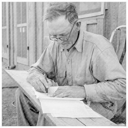 Oklahoma Farmer Signs Chattel Mortgage October 1939 - Available at KNOWOL