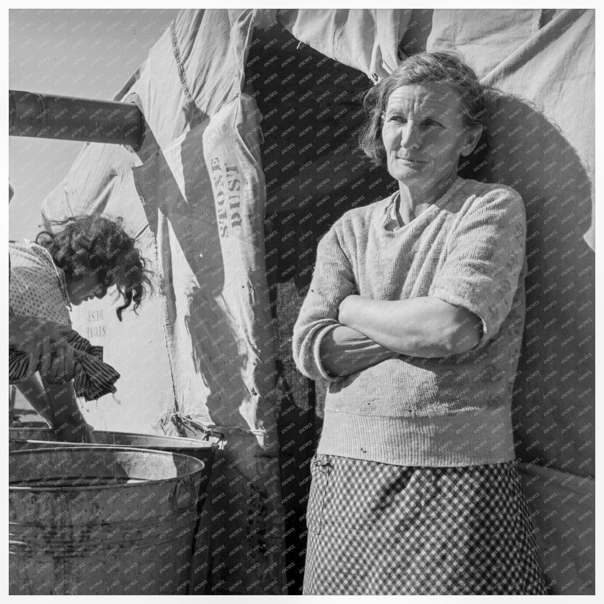 Oklahoma Grandmother in California Squatters Camp 1937 - Available at KNOWOL