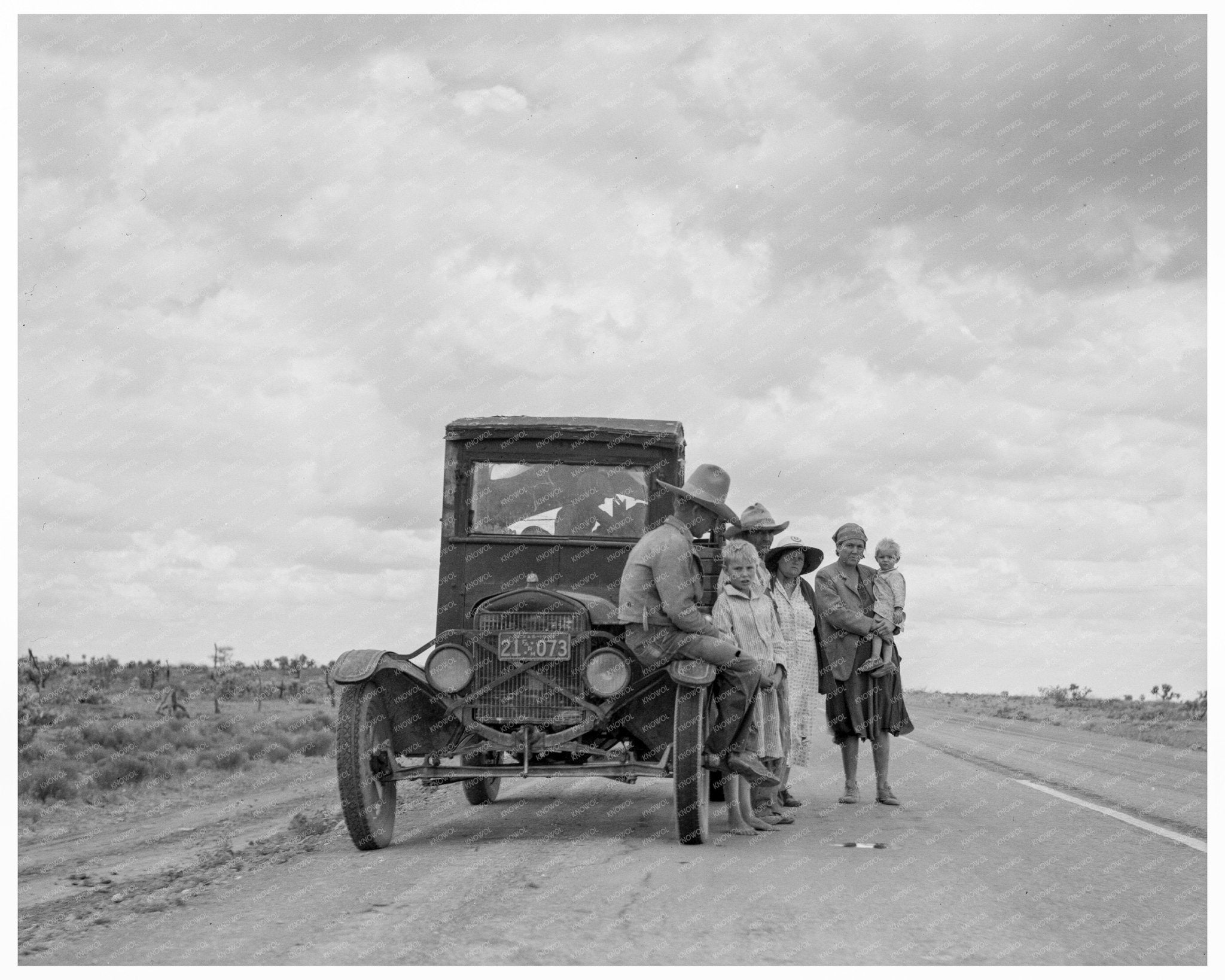 Oklahoma Migrant Families in Lordsburg New Mexico 1937 - Available at KNOWOL