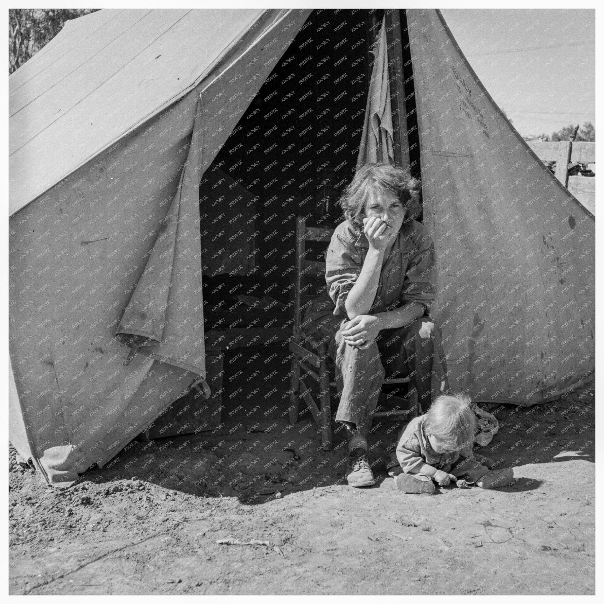 Oklahoma Mother Migrant in California March 1937 - Available at KNOWOL