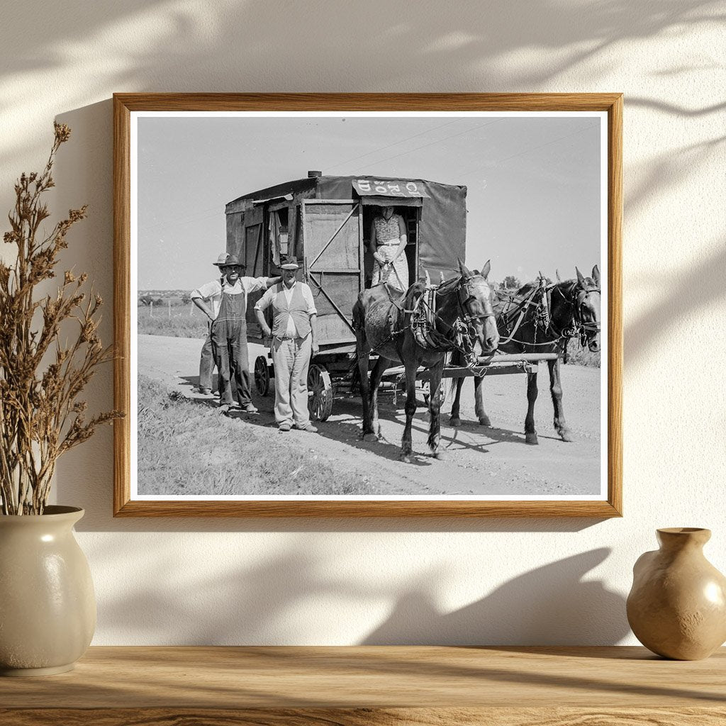 Oklahoma Wheat Harvest Scene June 1937 - Available at KNOWOL