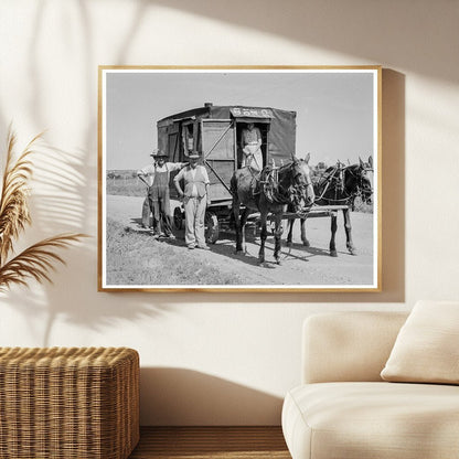 Oklahoma Wheat Harvest Scene June 1937 - Available at KNOWOL