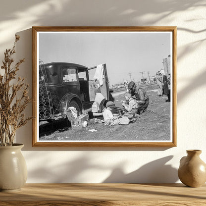 Oklahomans Traveling Highway in California February 1937 - Available at KNOWOL