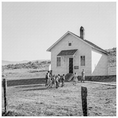 Ola Sawmill Co - op School in Gem County Idaho 1939 - Available at KNOWOL