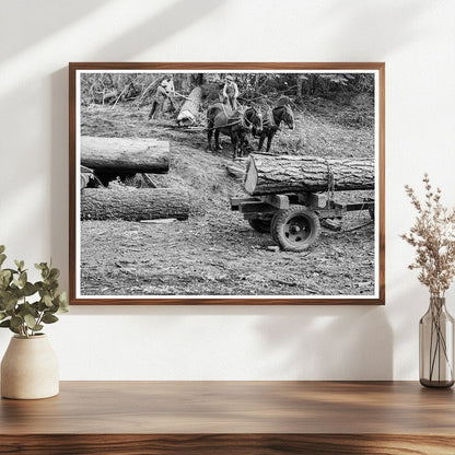 Ola Sawmill Cooperative Rolling Log Gem County Idaho 1939 - Available at KNOWOL