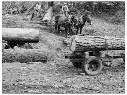 Ola Sawmill Cooperative Rolling Log Gem County Idaho 1939 - Available at KNOWOL