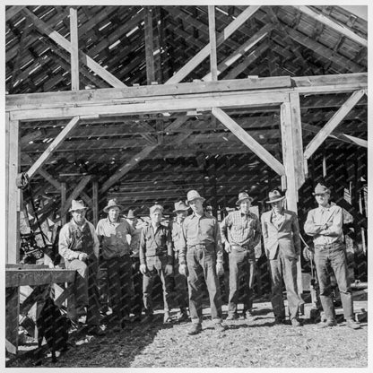 Ola Sawmill Cooperative Workers Idaho October 1939 - Available at KNOWOL