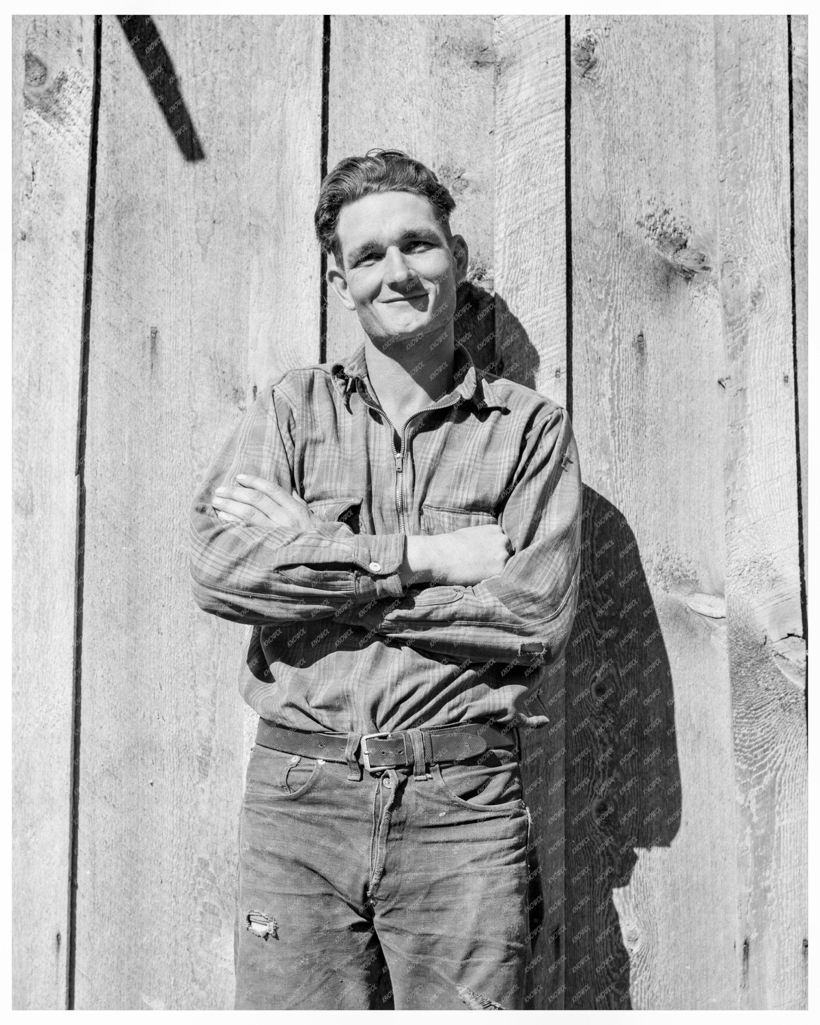 Ola Self - Help Sawmill Co - op Member Gem County Idaho October 1939 Vintage Photo - Available at KNOWOL