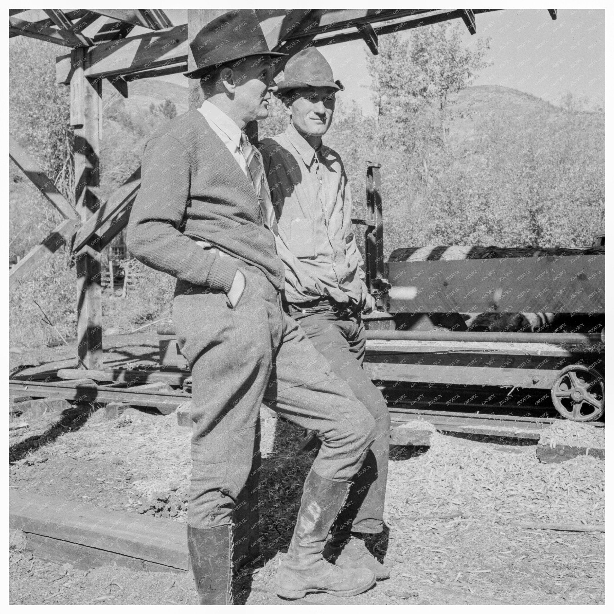 Ola Self - Help Sawmill Co - op October 1939 Gem County Idaho - Available at KNOWOL