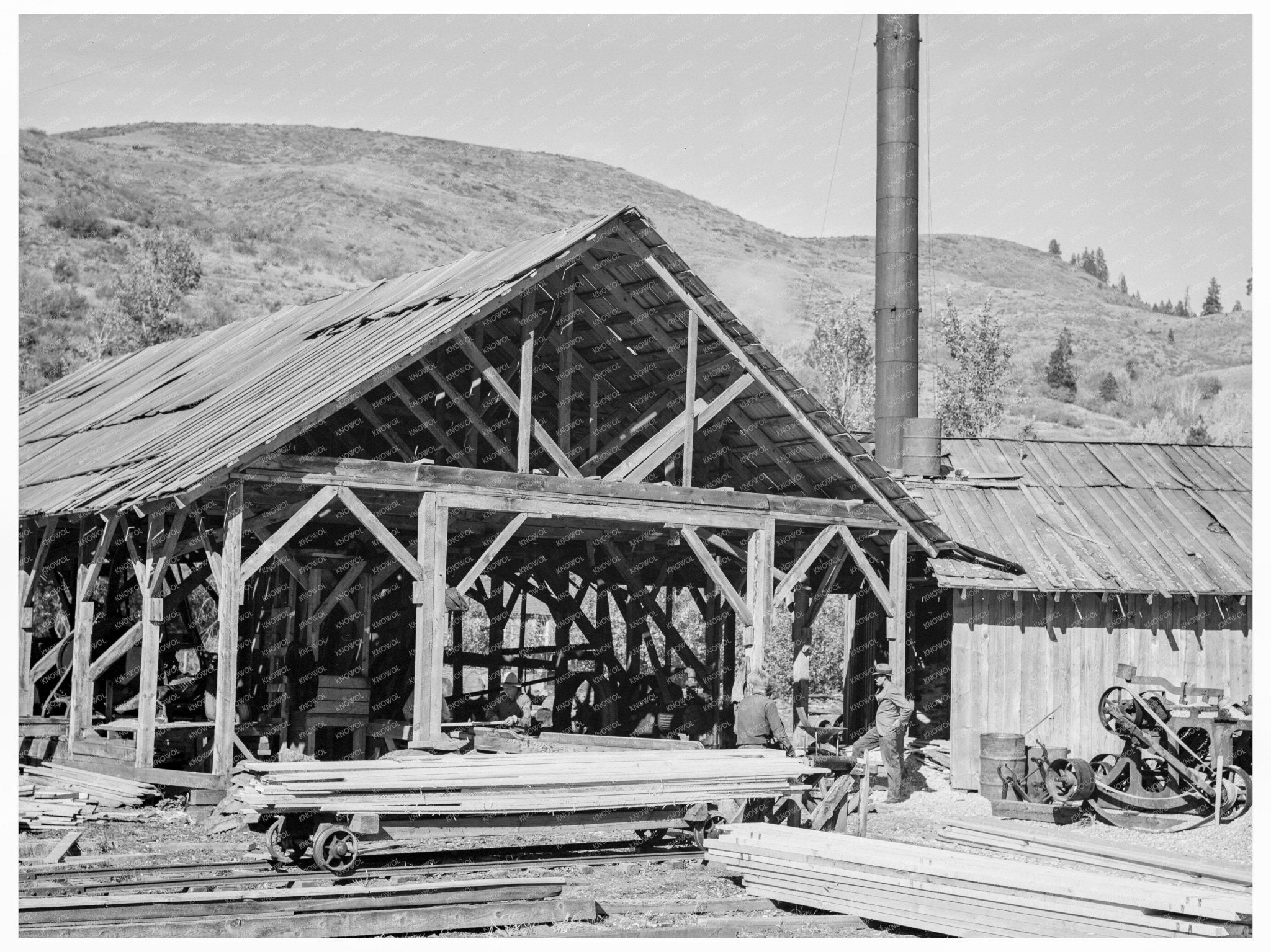 Ola Self - Help Sawmill Cooperative Gem County Idaho 1939 - Available at KNOWOL