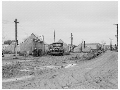 Orange Pickers Camp Strathmore California 1939 - Available at KNOWOL