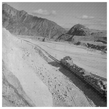 Ore Train Transporting Copper in Morenci Arizona 1950 - Available at KNOWOL